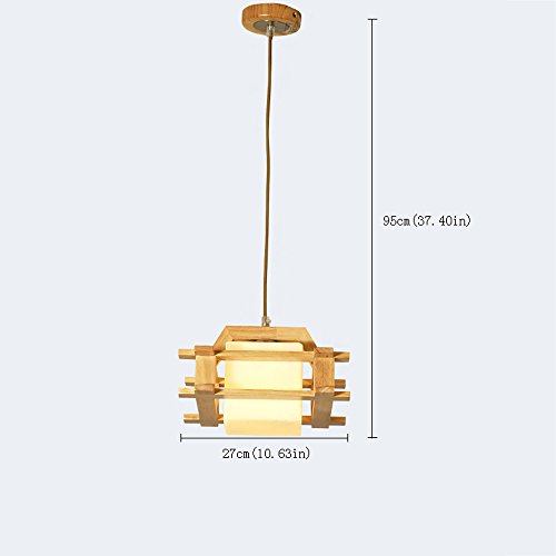 Plafond suspension lampe créative en bois pour restaurant et maison
