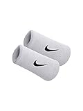  Nike POLSINI ALTI SWOOSH WRISTBANDS DOUBLEWIDE, Weiß onesize