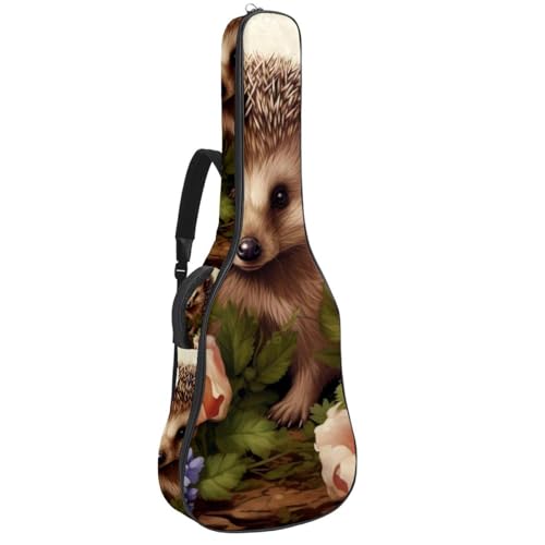 Housse de guitare acoustique étanche multicolore avec poches