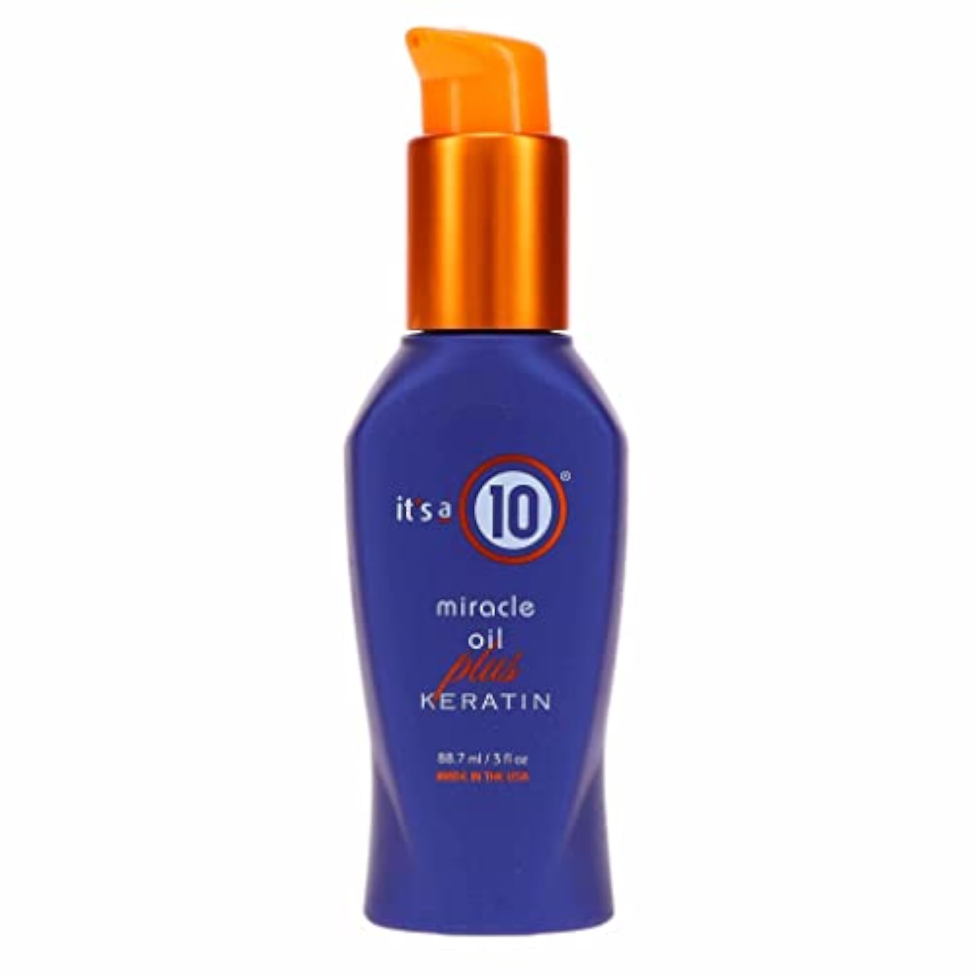 Miracle Oil Plus Keratin, Unisex Hair Treatment, 3 Ounce