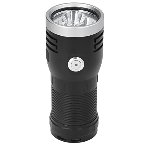 Hapivida P50 Flashlight Lightweight Small Torch with 3LED 10000LM Brightness Long Range Stepless Dimming Flashlight for Power Cut Emergency Outdoor