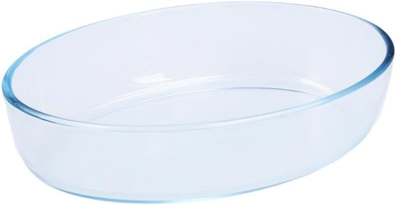 Essentials Glass oval Roaster high resistance 26x18x6 cm, Mother-of-pearl