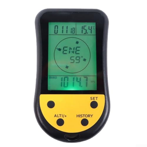 Altímetro electrónico portátil esencial para senderismo con una pantalla LCD transparente junto con un sensor de presión barométrica