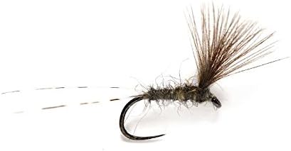Fulling Mill JL Upwing CdC Barbless Dry Fly Size 17 (1 Dozen)