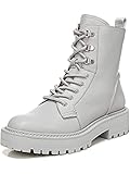 Sam Edelman Womens LUE Suede Combat & Lace-up Boots Gray 9.5 Medium (B,M)