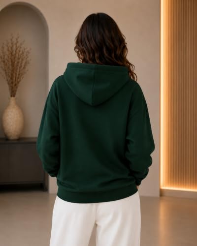 Image of Women's Luxury Rhinestone Geometric Circle Pullover Hoodies for Women