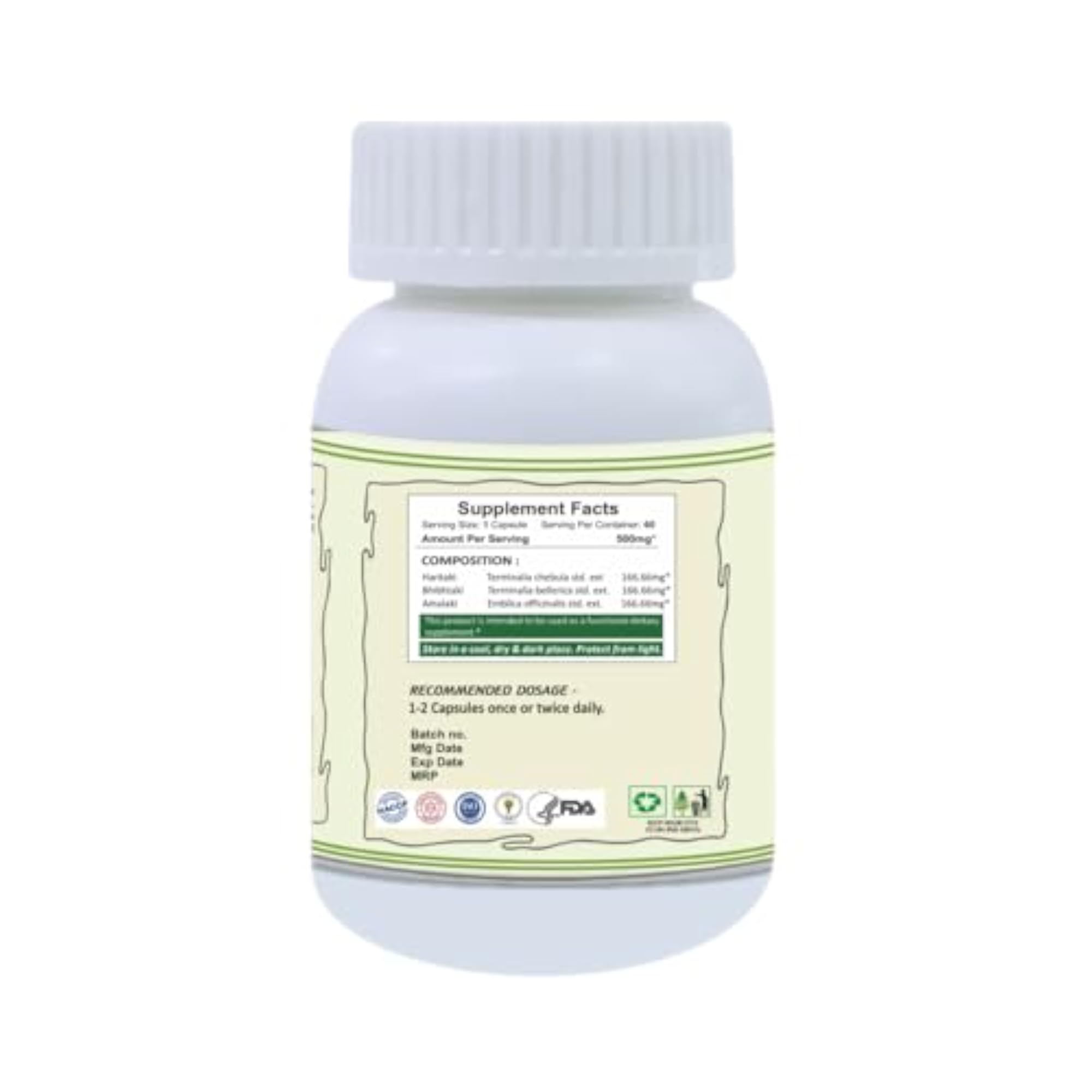 Neonat Health Triphala Capsules, Ayurvedic Digestive Support
