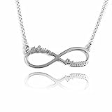  Collar infinito personalizado Te Quiero Prima en plata de ley 925/1000-RINCONDELARTESANO.ES