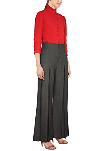 CHIC STAR Womens Wool Pleated Pants2