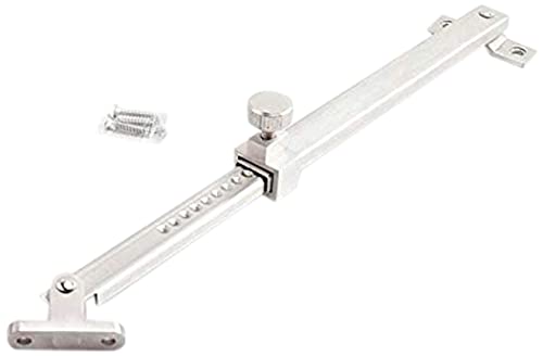 MARIE Fensterfeststeller Metall Zuschlagschutz für Kippfenster & Flügelfenster - Fensterriegel - Kipp-Regler zur Einstellung der Fensteröffnung Window Stay