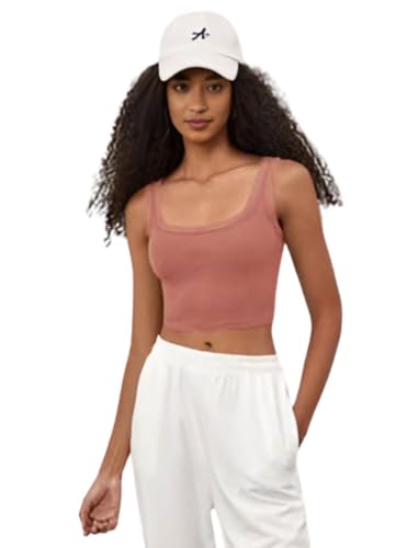 Image of Ben Martin Women's Cotton Stretchable Square Neck Sleeveless Tank Top