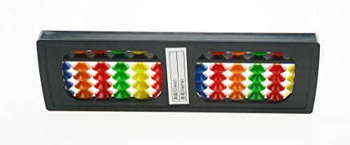 Image of Plastic Colorful Beads Abacus Soroban, 13 Column Chinese Abacus Japanese Soroban Calculator Kid's Counting Tool (Style 1)