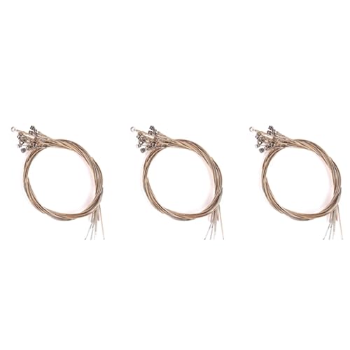 Bloepum 48Pcs/Set Lyre Harp Strings Set for 16-String Lyre Harp Neccessaries Strings Aeccessaries