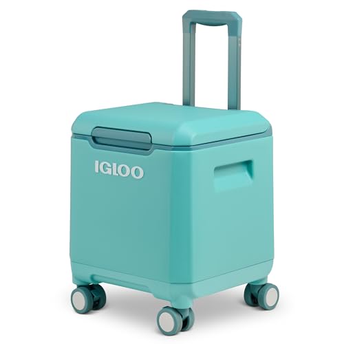 Image of Igloo Tag Along Too Coolers | Insulated Hard Shell Picnic Style Cooler | Rolling Ice Chest