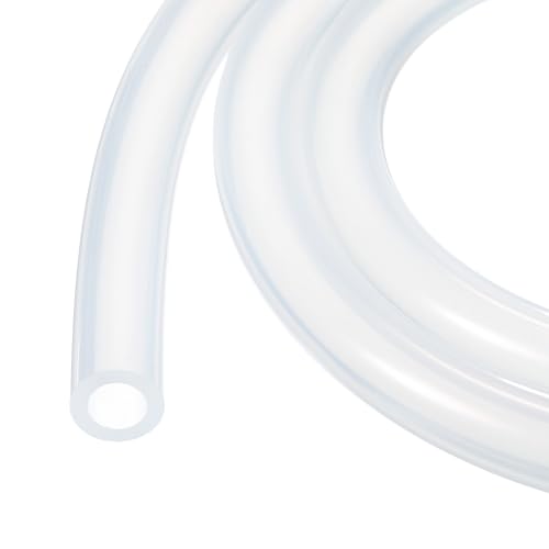 Image of 3.3ft 5 /16 inch ID x 1 /2 inch OD Silicone Tubing Clear Industrial Plastic Tubing Silicone Hoses for Pump Siphoning Draining Irrigation Brewing