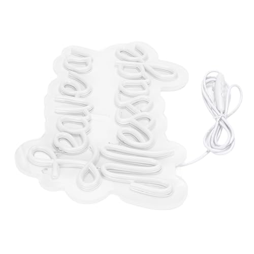 Letrero de neón LED para regalar con luz cálida USB y panel acrílico 4