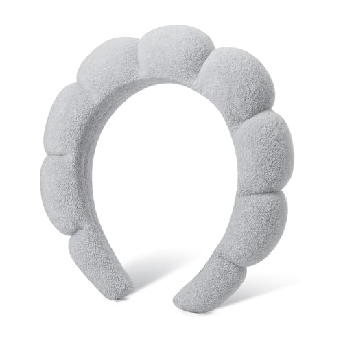 DRESHOW Spa Headband for Women Sponge Headband for Washing Face Clouds Soft Terry Cloth Makeup Skincare Headbands - Image 2