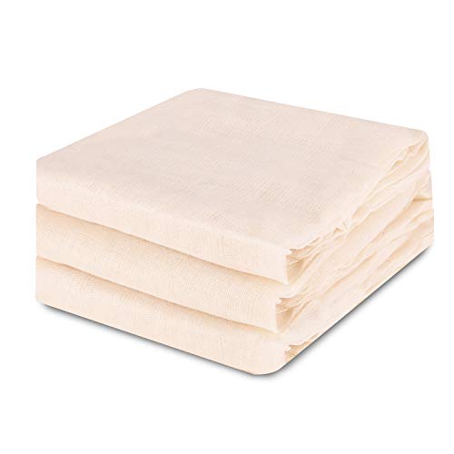 Atopsell Unbleached Cheese Cloths Washable and Reusable Cheese Bags Natural Ultra Fine Cheese