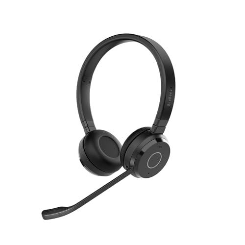 Fone HEADSET JABRA EVOLVE 65 TE Estéreo Sem Fio Microfone com cancelamento de ruído USB Link 390 Bluetooth Conecta Até 8 Dispositivos