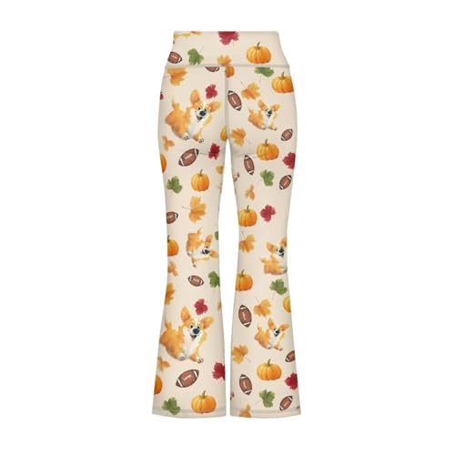 Image of Girls Flare Leggings Cute Bell Bottoms for Teen Girls Wide Leg Sweatpants for 5-14 T