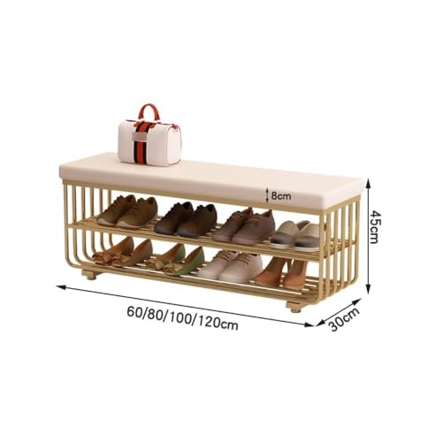 Banc à chaussures d'entrée bleu de 60cm : la solution pour ranger vos espaces restreints - 4