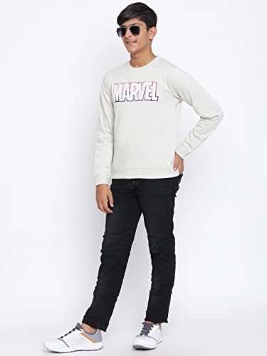 Image of Li'l Tomatoes Boys Marvel Fleece Sweatshirt | 100% Fleece Winter Pullover | Graphic Print Casual Wear | 7-16 Years