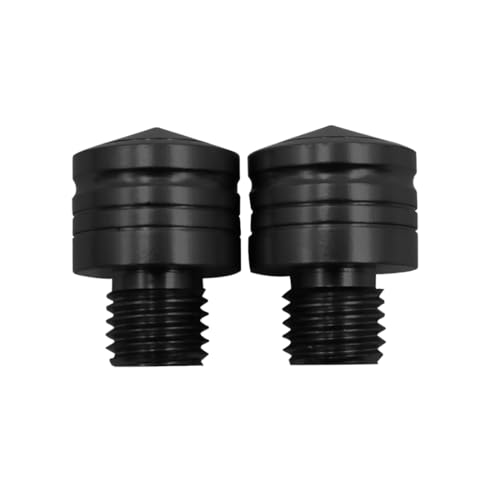 TNSRAY Bouchons d'obturation de Miroir de Moto en Aluminium CNC M10, Vis de Bouchon de Trou de rétroviseur de Moto, Moto Miroir Cache Bougies Bougiesscrews oxydation anodique: 10mm: 2 x clockwise