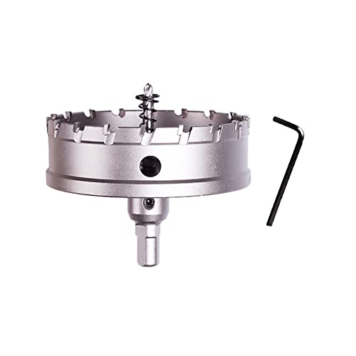 SYDARSYN 105mm Carbide Hole Saw with Arbor, TCT Hole Cutter Drill Bit for Stainless Steel Sheet, Metal, Wood