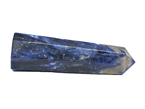 Image of Amazing Gemstone Sodalite Crystal Towers - Natural Healing Crystal Point Obelisk for Reiki Healing and Crystal Grid (2 inch to 3 inch Inch)