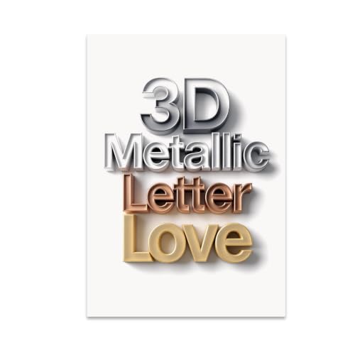 Futuristic Typography Poster - Modern Wall Art Decor - 13x19