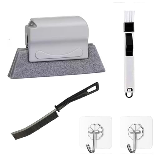 Image of 5Pcs Sliding Window Groove Cleaning Brush | Crevice Cleaner Tools | Quickly Clean All Window Slides and Gaps | Bathroom Gap Cleaning Brush,Dead Corner Multifuctional Brushes (5 pcs Window Combo)