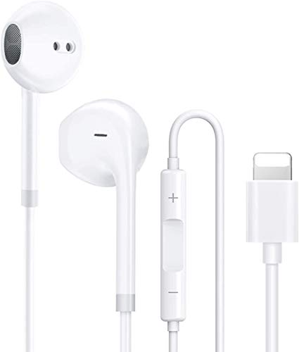 Auriculares con micrófono, Auriculares Cableados En El Ruido del Oído Aislando, Resistente al Sudor, Graves potentes,Compatible con Phone