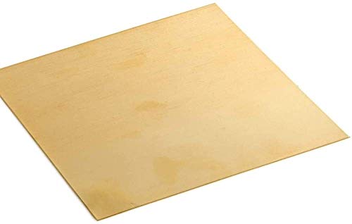 Plaque en laiton de précision 2.5x100x100mm pour matières premières de découpe métallique
