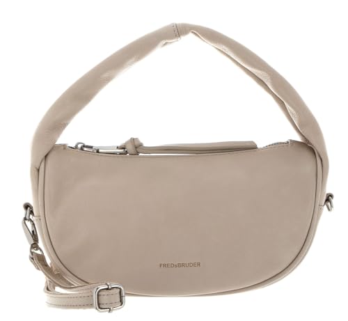 Bolso de hombro de cuero FREDsBRUDER Bobonia Midi color beige