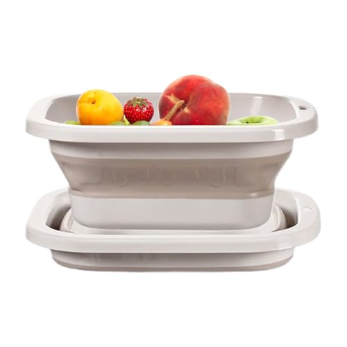 Colador Para Verduras Y Frutas - Colador Plegable Para Cocina Con 2 Unidades,Cesto De Drenaje Doble Capa Para Frutas, Arroz Y Más, Accesorio Esencial Para Apartamentos