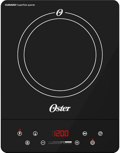 Cooktop de Indução 1 Boca Oster Touch Screen Portátil - 127V