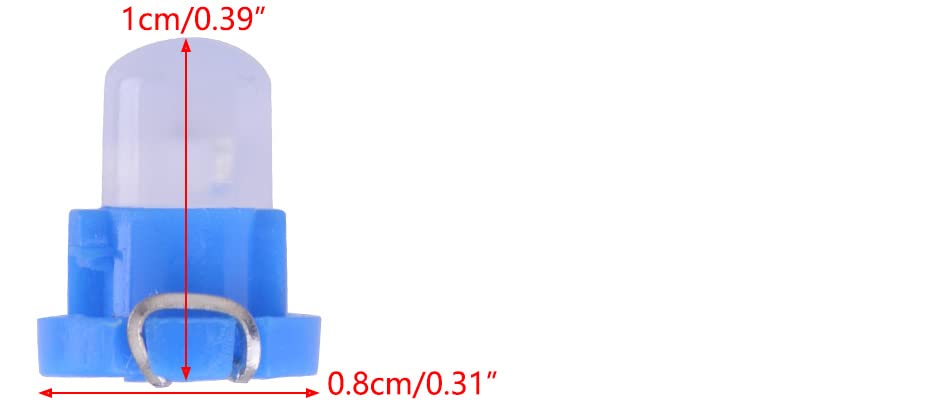 beler 10Pcs Universal 12V T3 Neo Wedge Car Truck LED Bulbs Cluster Instrument Dash Climate Base Lights