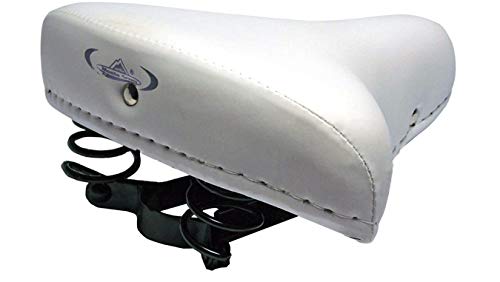 Sella dotata di due molle resistente per attutire gli urti. Ideale per bici d'epoca, bici da viaggio, grazielle. Unisex. Superficie resistente all'usura, liscia e anti-graffio. Ideale per le persone che vogliono una sella comoda. Interno con schiuma/gel ad alta densità anti-urto. Dimensioni: 26,5x21,5cm. Peso: 830gr
