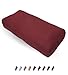 Everyday Yoga Bolster and Eye Pillow Set, Super Soft & Lightweight with Carry Handle - Firm Support for Restorative Yoga - Merlot