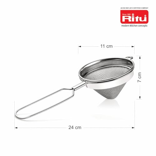 Image of RITU J-427 Medium Cone Strainer for Tea, Juice & Kitchen Filtering