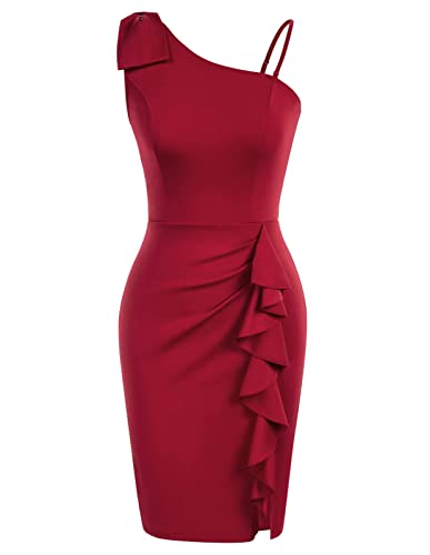 Belle Poque Vintage Elegant Cocktail Süß Shoulder Partykleid für...