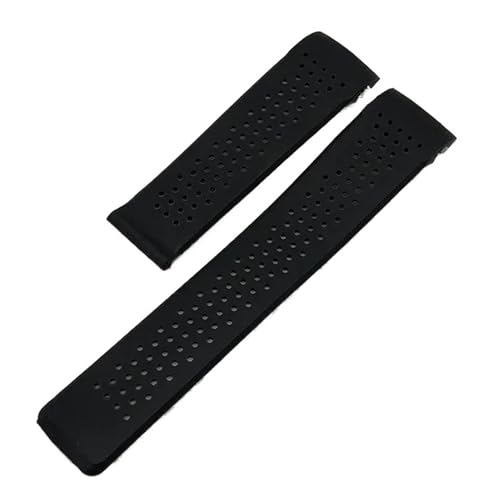 Bracelet sport étanche en silicone souple pour montre TAG Heuer Grand Carrera 22mm 24mm