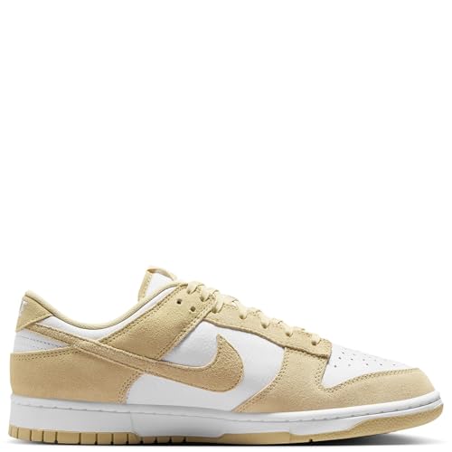 Nike Dunk Low Mens Lifestyle Shoes (White/Team Gold/White) (FQ8249-102, White/Yellow)2