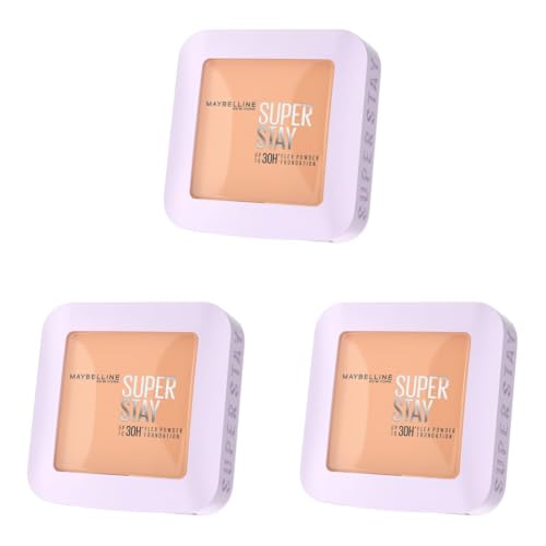 Image of Maybelline New York Super Stay Flex Powder Foundation, 220 (Pack of 3)