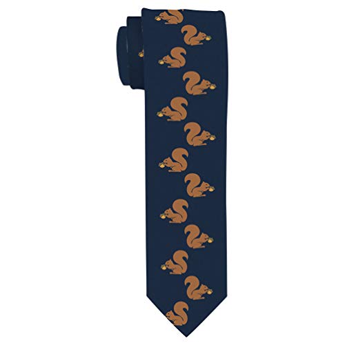 ThisWear Funny Squirrel Gifts for Men Squirrel Tie Squirrel Office Gifts Squirrel Gag Gifts Squirrel Necktie