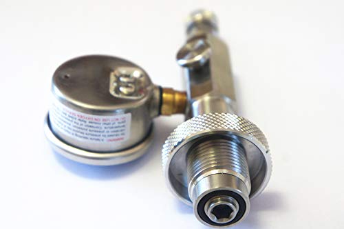 Outdoor Guy Paintball Pcp Fill Station 300Bar/4500Psi Stainless Steel Din Filling Charging Adaptor #TOP1