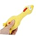 Hohopeti Chicken Shape Dog Squeaky Toy Natural Chew Toy for Dogs for Boredom Relief Puppy Playtime