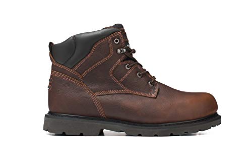 4017T 6" Men's Comfortable Steel Toe Industrial Construction Safety Work Boots, Brown2