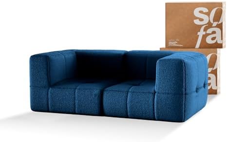 Sofá 2 lugares Modular - Sofá na Caixa em Boucle com 2 Módulos 1,...