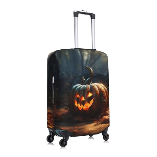 Fall Pumpkin Print Luggage Suitcase Cover Protector Luggage Washable Covers With Concealed Zipper3